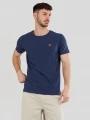 tricou cu maneci scurte pt. barbati Fundango Jaggy Structured T-Shirt albastru inchis 1