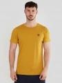 tricou cu maneci scurte pt. barbati Fundango Jaggy Structured T-Shirt galben 1