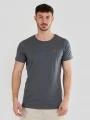 tricou cu maneci scurte pt. barbati Fundango Jaggy Structured T-Shirt gri 1
