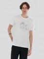 tricou cu maneci scurte pt. barbati Fundango Mountain Graphic-T alb 1