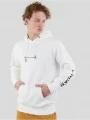 pulover cu gluga pt. barbati Fundango Talis Hooded Sweatshirt alb 1