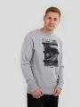 pulover pt. barbati Fundango Warren Sweatshirt gri 1
