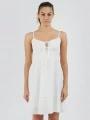 rochie pt. femei Fundango Sarah Mono Dress alb 1