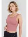 sutien pentru sport pt. femei Fundango Croft Long Line Sportbra magenta 1