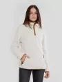 pulover cu gluga pt. femei Fundango Olivia Pile Jacket nisip 1