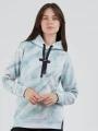 pulover cu gluga pt. femei Fundango Challenger Pullover albastru deschis 1