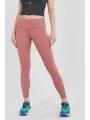 pantaloni de sport pt. femei Fundango Zen High Rise Leggings magenta 1