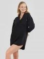camasa cu maneci lungi pt. femei Fundango Athene Cover-up negru 1