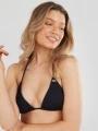 sutien bikini pt. femei Fundango Innisfil Triangle Jacquard Top negru 1