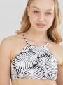 sutien bikini pt. femei Fundango Hogg High Neck Top alb 1