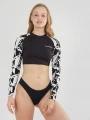 sutien bikini pt. femei Fundango Amelia Surf Top negru 1