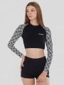 sutien bikini pt. femei Fundango Amelia Surf Top negru 1