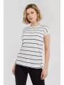 tricou cu maneci scurte pt. femei Fundango Ivanne T-shirt alb 1