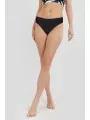 chiloti bikini pt. femei Fundango Sahara Mid Waist Full Bottoms negru 1