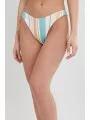 chiloti bikini pt. femei Fundango Madison High Cut Bottoms alb 1