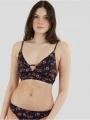 sutien bikini pt. femei Fundango Sahara V-neck Cami Top negru 1