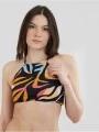 sutien bikini pt. femei Fundango Hogg High Neck Top multicolor 1