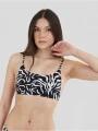 sutien bikini pt. femei Fundango Moana Bralette Top negru 1