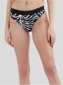 chiloti bikini pt. femei Fundango Sahara Mid Waist Full Bottoms negru 1