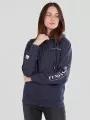 pulover pt. femei Fundango Neraly Hooded Sweatshirt albastru 1