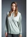pulover cu gluga pt. femei Fundango RICHMOND Hooded Pullover oliv 1