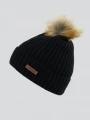 caciula cu mot pt. femei Fundango Merna Beanie negru 1